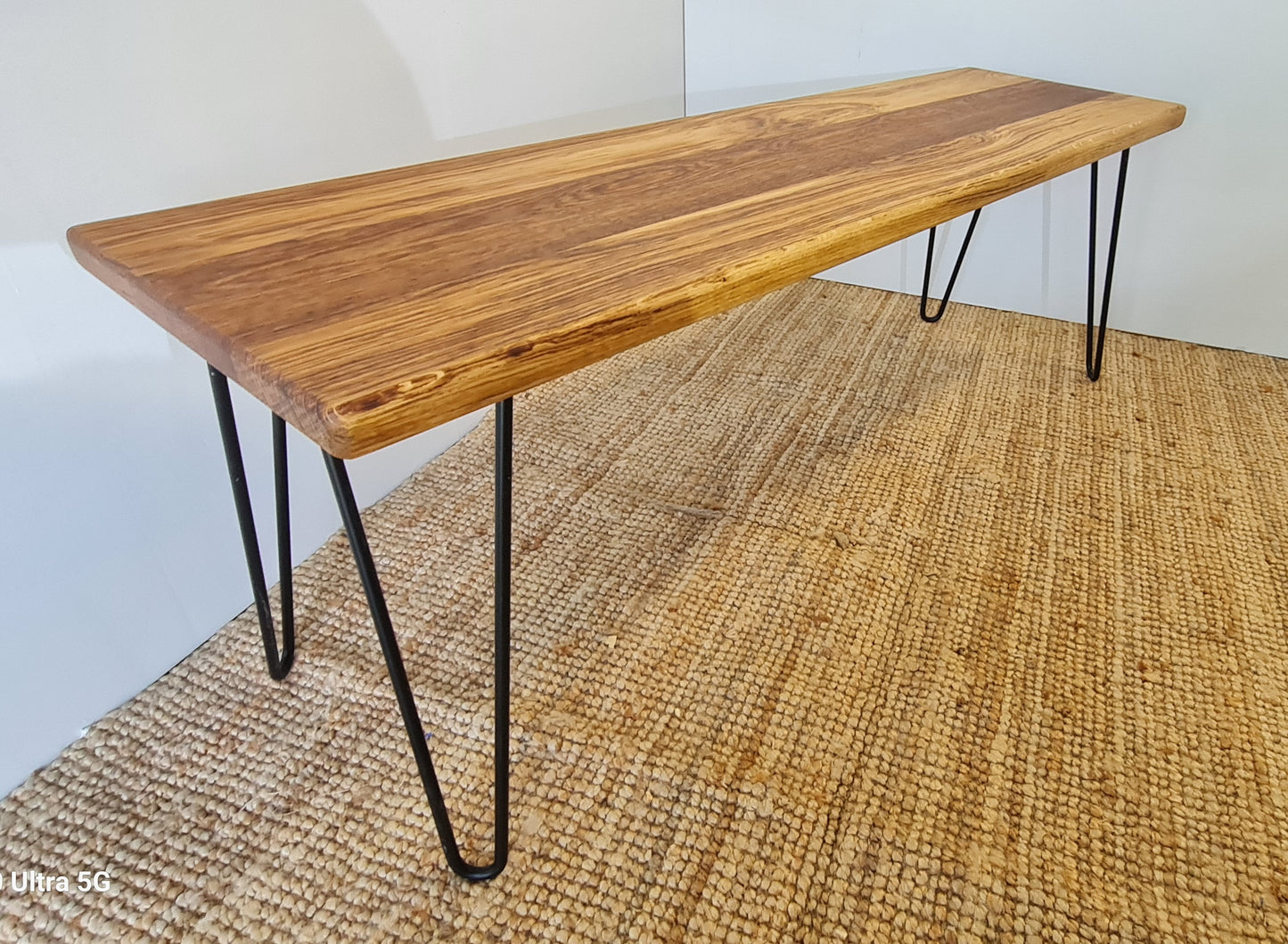 Custom Made Bench, Hairpin Leg Dining Bench, Wooden Bench, Industrial Style Bench, Custom Sizes