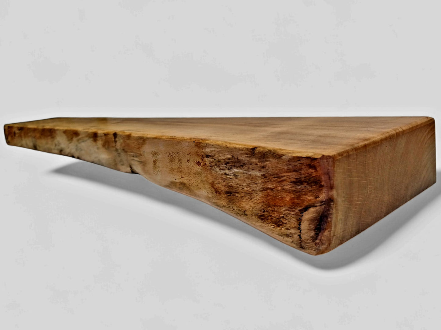 Unique Spalted Beech Mantle Beam, Fireplace Beam