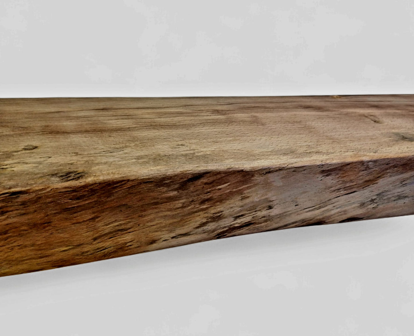 Unique Spalted Beech Mantle Beam, Fireplace Beam