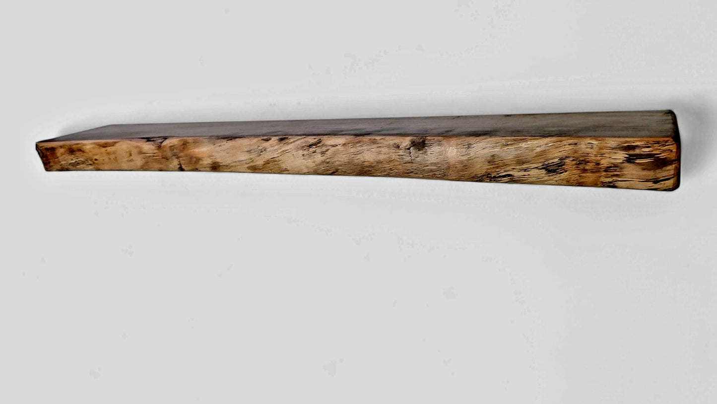 Unique Spalted Beech Mantle Beam, Fireplace Beam