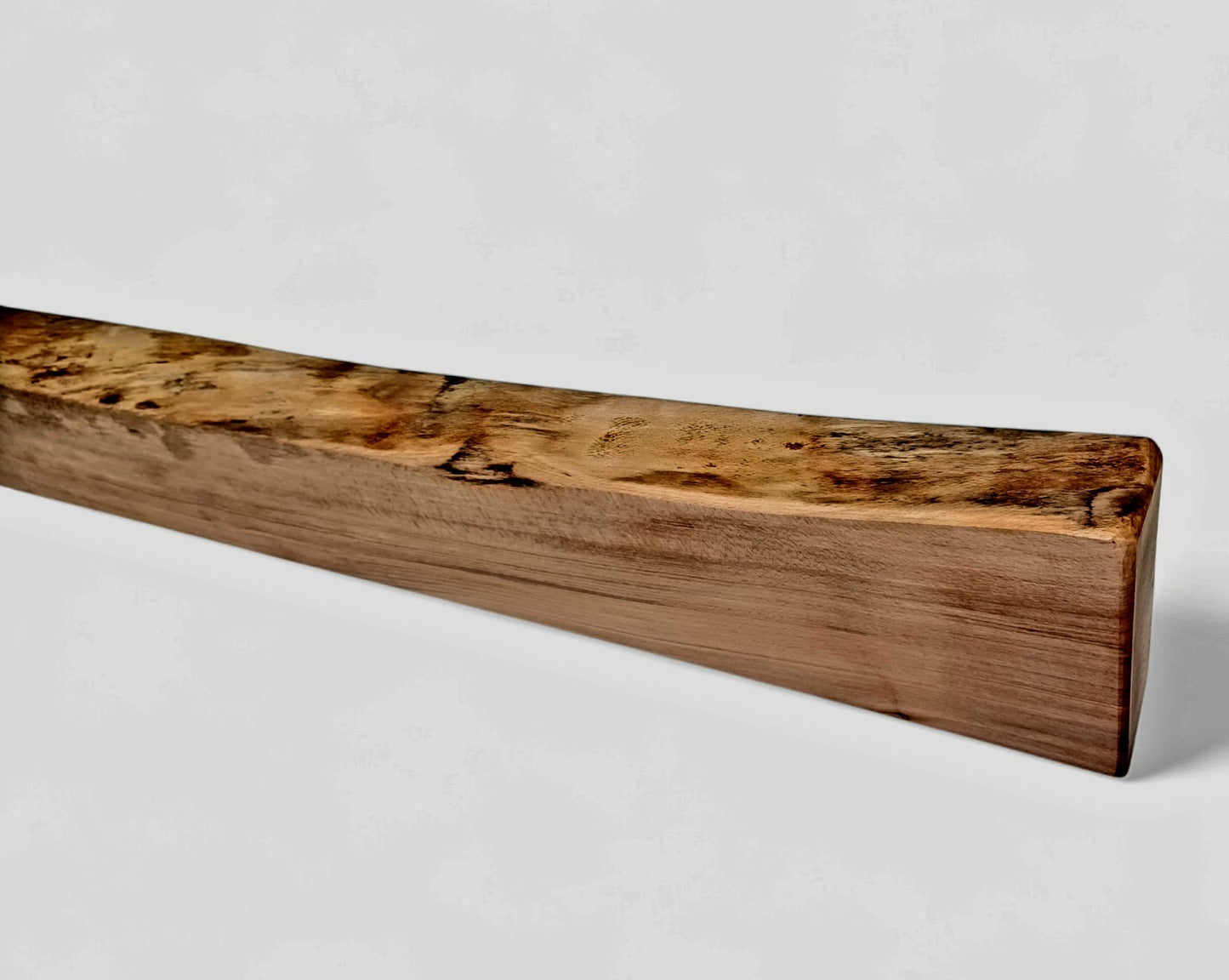 Unique Spalted Beech Mantle Beam, Fireplace Beam