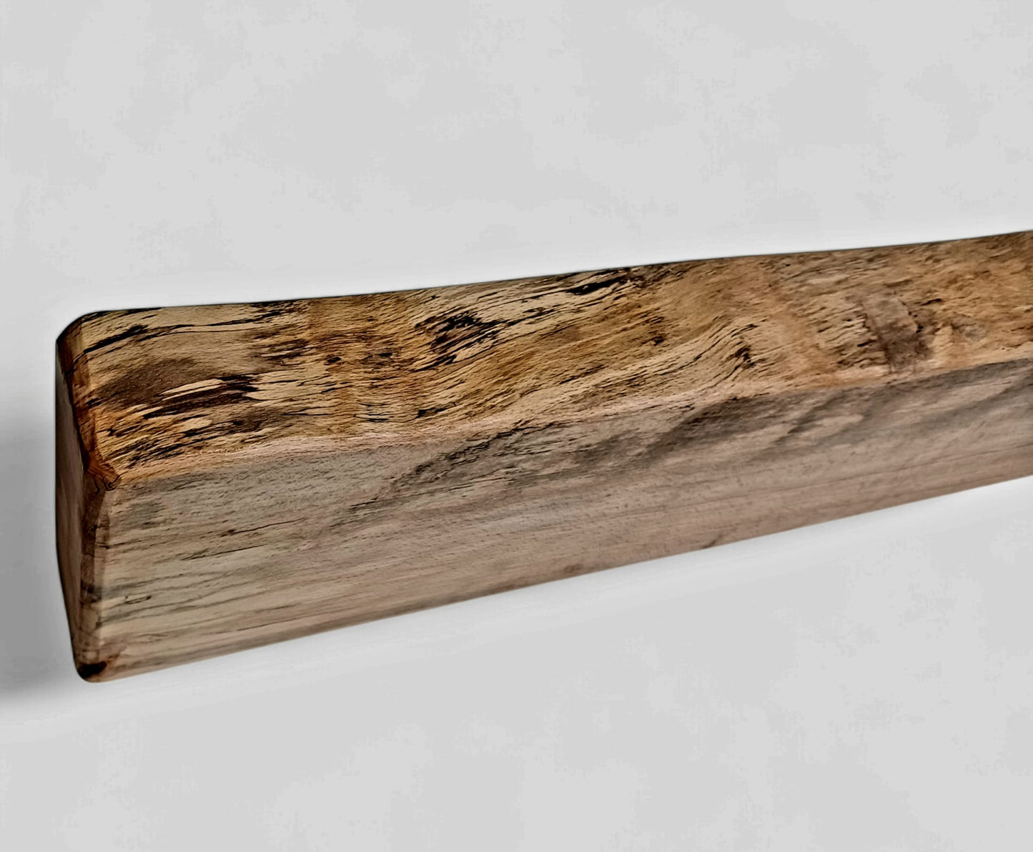 Unique Spalted Beech Mantle Beam, Fireplace Beam