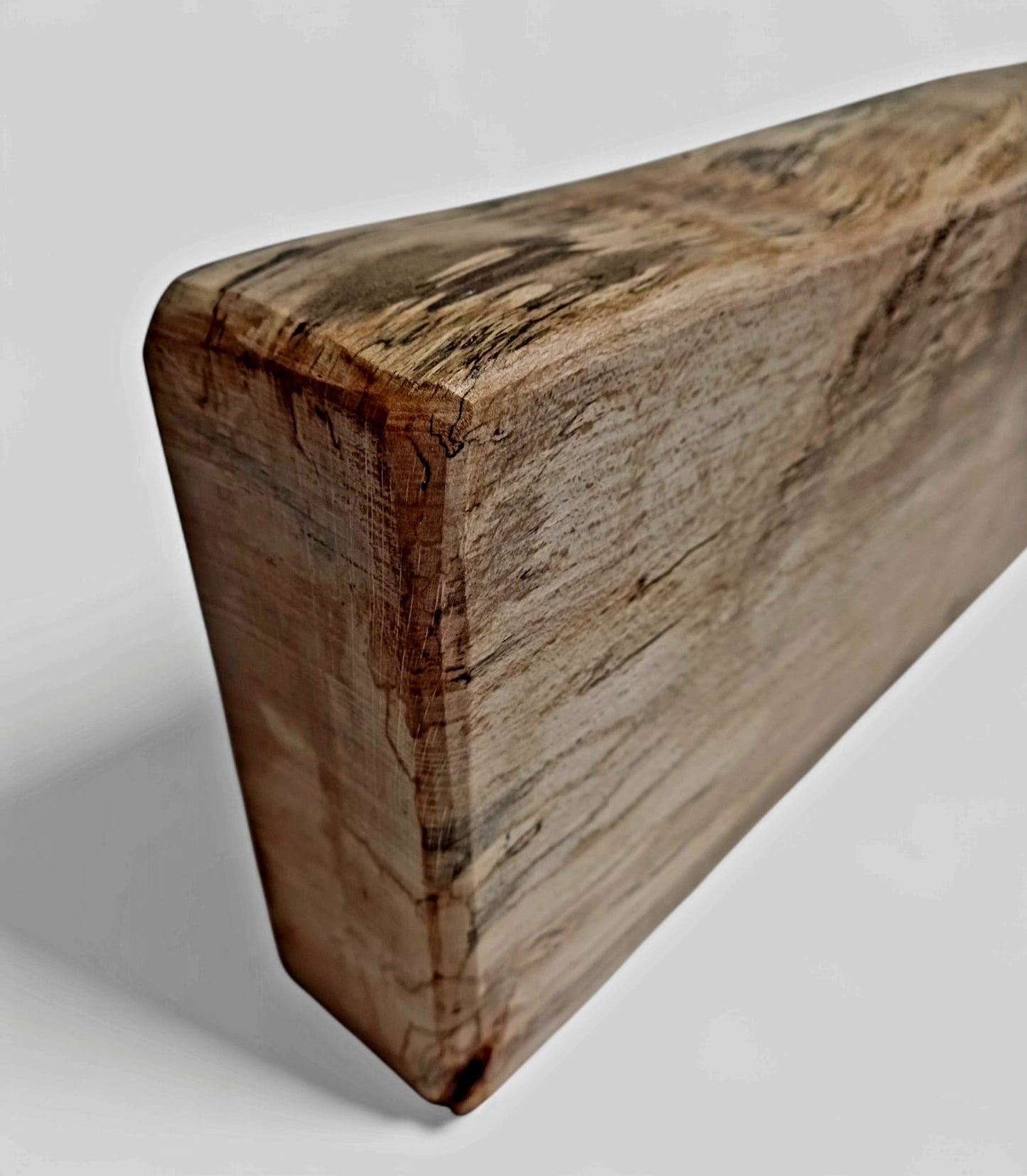 Unique Spalted Beech Mantle Beam, Fireplace Beam