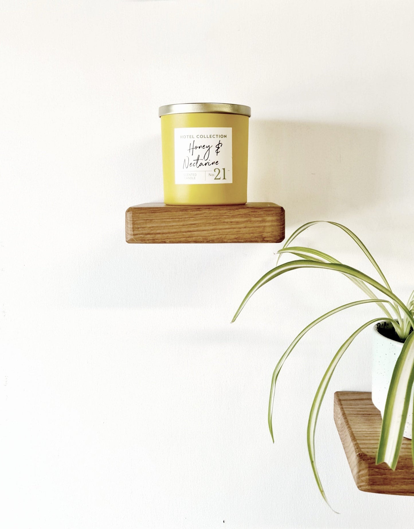 mini oak floating shelves 